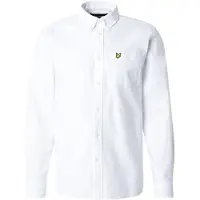 Lyle & Scott Plain Oxford Shirt - White - M