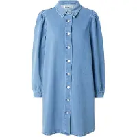 ONLY Onlalma L/S Dress Dnm Cro - Blue - S