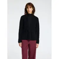 Selected Slfsia Ras Ls Knit Belt Cardigan - Black - XL