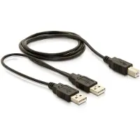 DeLOCK USB-B/USB-A Cable, 1 m, USB B, USB A, Uros/uros, 0,48 Gbit/s, Musta (82394)