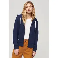 Superdry for woman. W2012109A Sweatshirt with navy embellishments Archive navy (XS), Casual, Cotton, Long sleeve