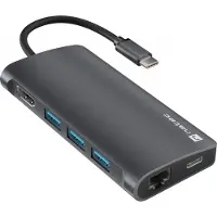 Natec Fowler 2 USB Hub - USB-C Multiport Adapter 8 in 1 (100W) USB-hubi
