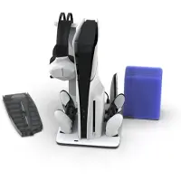 Contact IMP DLX Stand - Charges Controllers(inc. Edge), 3sp Fan w. game, headset and remote store (5)