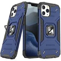 Wozinsky Ring Armor Armored Hybrid Case Cover + Magnetic Holder iPhone 13 Mini Blue