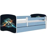 Kocot Kids Lastensänky ilman patjaa ja laatikkoa BabyDreams Blue race, 140x70cm, sininen