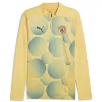 Puma Manchester City Harjoituspaita Pre Match 1/4 Vetoketju - Pellava/sininen - , koko Small