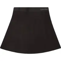 Calvin Klein Logo Tape Flare Punto Skirt - Black - 170