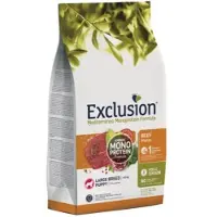 Exclusion Mono Protein viljaton kuivaruoka isojen rotujen pienille pennuille naudanlihalla L, 12 kg