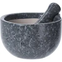 Excellent houseware Mausteiden ja peston jauhamiseen tarkoitettu laasti kiillottamattomalla pinnalla