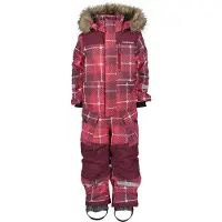Didriksons Polarbjörnen Winter Coveralls in Rusty Wine 110 cm Punainen 110 cm Pojat, Tytöt