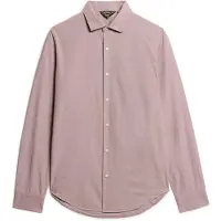 Superdry for man. M4010860A Casual long sleeve pink shirt (S), Cotton