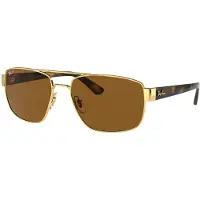 Ray-Ban RB3663 001/57 Polarized, Kulta, Kehysmateriaali Metalli, Miehet aurinkolasit