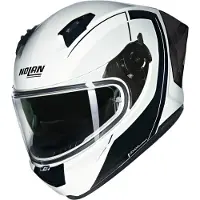 Nolan N60-6 Sport Mesmerico integroitu kypärä Valkoinen/Harmaa/Musta unisex, size L