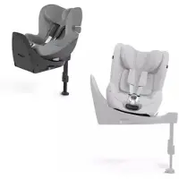 Cybex Sirona T ja kesäpäällinen (pkt) Plus Platinum White