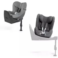 Cybex Sirona T ja kesäpäällinen (pkt) Plus Mirage Grey