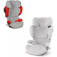 Cybex Solution T ja kesäpäällinen (pkt) Plus Platinum White