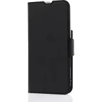 Wave BookCase -suojakotelo, MagSafe-yhteensopiva, Apple iPhone 16, musta
