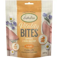 Lukullus 3x200g Vitality Bites ruoansulatuksen tukeminen kana koiranherkut
