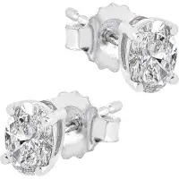 Midem Copenhagen timanttikorvakorut 0,50ct valkokulta
