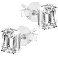 Midem Stockholm timanttikorvakorut 1,00ct valkokulta