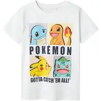 Name it Nkmdazz Pokemon Nreg Ss Top Box Noos Sky - White - 134-140