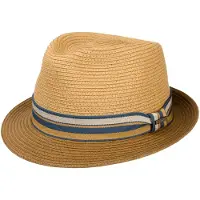 Stetson Licano Toyo Trilby Straw Hat Brown Hatut 55/S