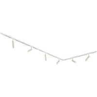 QAZQA Moderni kiskojärjestelmä 6 kohdevalolla, beige ja valkoinen, 1-vaiheinen - Slimline Uzzy