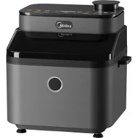 Midea MF-CY75C2, 7 l, 1,2 kg, 1650 W, airfryer, harmaa