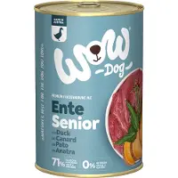 Wow 12 x 400 g säästöpakkaus ankka Senior koiran märkäruoka
