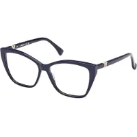 Max mara MM5036 54/14/140 Kiiltävä sininen etuosa akryyli NAISET MM5036