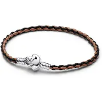 Pandora Disney leijonakuningas hopea nahkarannekoru ruskea 593361C01-S1
