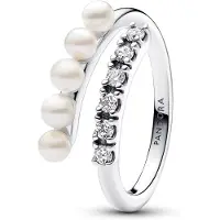 Pandora Timeless hopea helmisormus avoin pavé 193145C01-52