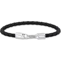 Thomas Sabo Rebel At Heart musta 5 mm nahkarannekoru A2149-682-11-L21