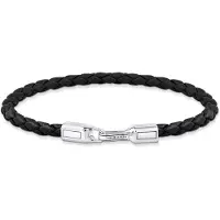 Thomas Sabo Rebel At Heart musta nahkarannekoru 4 mm A2147-682-11-L17