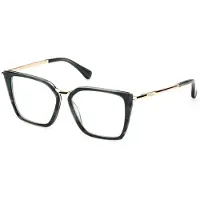 Max mara MM5151-B 52/14/140 Tummanvihreät/raidalliset silmälasit etuosa akryyliä/metallia NAISILLE MM5151-B
