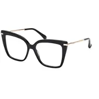 Max mara MM5144 54/15/135 Kiiltävä musta etuosa asetaattia NAISILLE MM5144