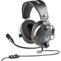 Thrustmaster T.Flight U.S. Air Force, Langallinen, Ilmailu/lennonjohto, 752 g, Kuulokkeet, Musta, Harmaa (4060196)