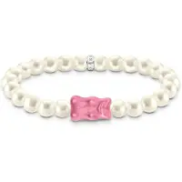 Thomas Sabo Haribo silver pearl bracelet with pink goldbears helmirannekoru A2154-082-9-L17