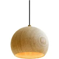 Brdr. Krüger Lune Riippuvalaisin Ø14 Cm Öljytty - Riippuvalaisimet Tammi - LUPE-OOL