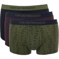 Emporio Armani Bokserishortsit laivastonsininen / vihreä / viininpunainen / musta