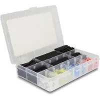 DeLOCK – Heat shrink tube with solder wire connector assortment box 308 pieces (20907)