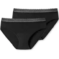 Schiesser Menstrual Panties, 2-Pack, Black Lace - Secret Care - Black - 50-52