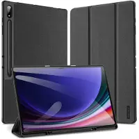 DUX Samsung Galaxy Tab S10 Ultra Domo Tri-Fold Smart Lompakkokotelo - Musta