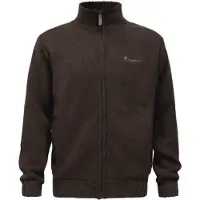 Pinewood Hurricane Full Zip Sweater (Color: D.Brown Mel, Size: 3XL)