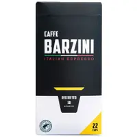 Barzini Nespresso koneisiin sopivat kahvikapselit Caffe Ristretto, 22 kpl.