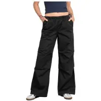 REELL Parachute Housut musta, L