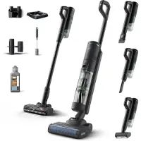 Philips 7000 -sarja Imurointi ja pesu, 2-in-1-sauvaimuri, pussiton, musta, 0,45 l, muovi, kuiva ja märkä