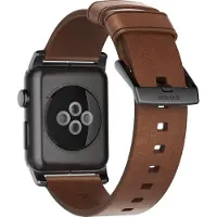 Nomad Watch 44/45/4649mm Modern Band Rustic Brown Leather/Black hardware