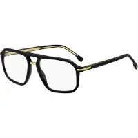 HUGO BOSS Black-acetate optical frames with gold-tone trims