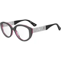 Moschino MOS640 52/18/140 metallisoitu harmaa asetaattikehys NAISET MOS640